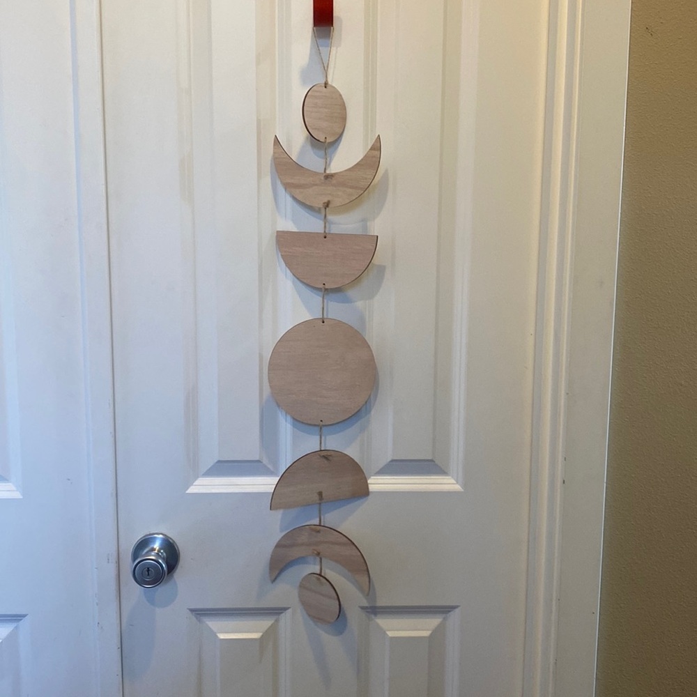 Moon Phase Wall Hanging — Natural
